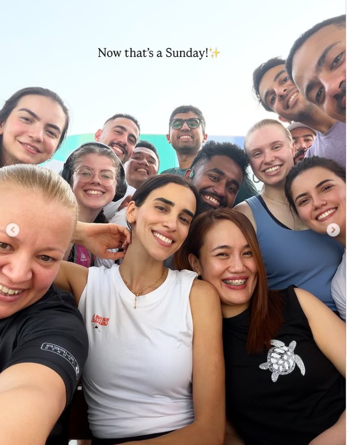 Croissant Run Club members smiling together after a Sunday run